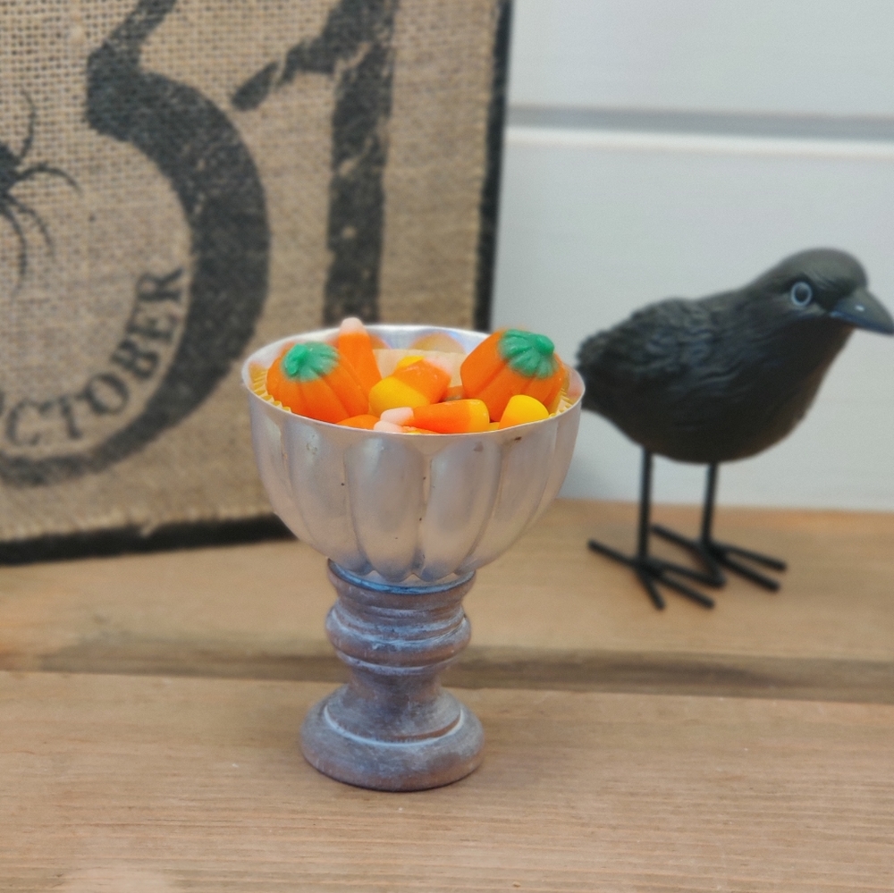 Upcycled Aluminum Jello Mold Candle Holder Dish-set A